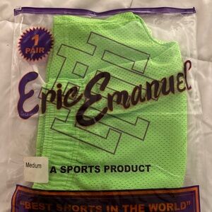 Eric Emanuel Neon Green Mesh Athletic Shorts in Packaging